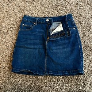 Garage denim mini skirt